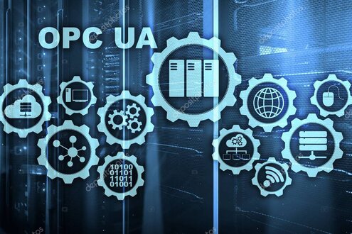 Comparison of OPC UA and MQTT protocols on a technical diagram